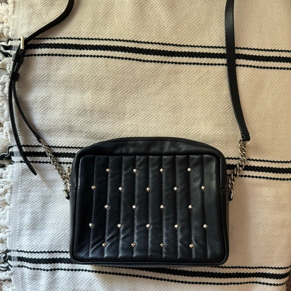 Kate Spade New York Amelia Studded Medium Camera Bag Quilted Black - Picture 5 of 13